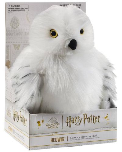 Figura interactivă The Noble Collection Movies: Harry Potter - Hedwig, 30 cm - 3