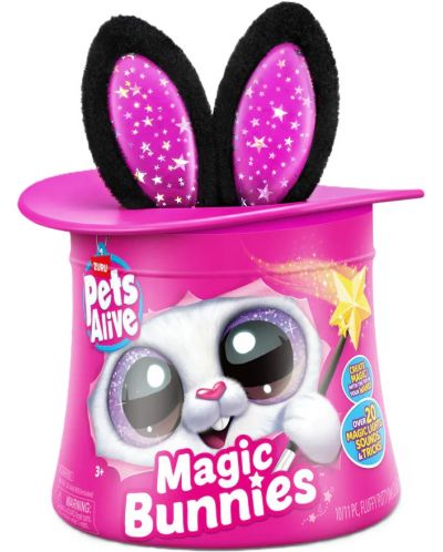 Jucărie interactivă de plus Zuru Pets Alive - Magic Rabbit in a