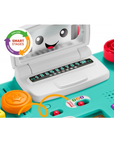 Masă interactivă activă Fisher Price Laugh & Learn - Masă de DJ