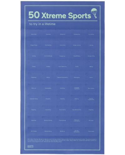 Poster interactiv Doiy Design - 50 de sporturi extreme - 1