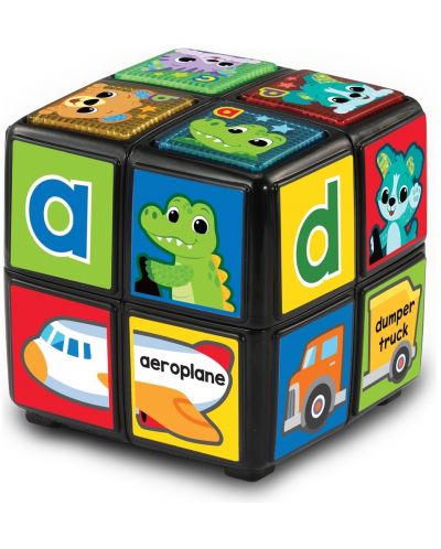 Jucărie interactivă Vtech -Învârte și învață, Animal Cube - 2
