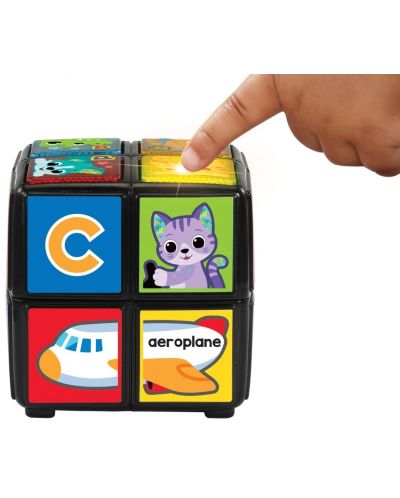 Jucărie interactivă Vtech -Învârte și învață, Animal Cube - 4