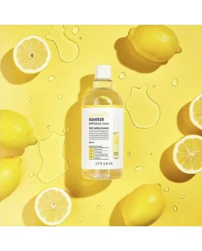 It's Skin Lemon C Комплект - Tonic facial, 500 ml + Tampoane de machiaj, 20 bucăți - 3