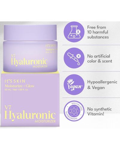 It's Skin V7 Hyaluronic Cremă hidratantă pentru față, 50 ml - 6