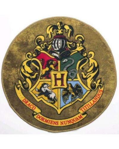 Covoras pentru usa Quantum Mechanix Harry Potter - Hogwarts Crest, 61 cm - 1