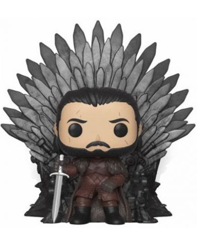 Figurina Funko Pop! Deluxe: Game of Thrones - Jon Snow Sitting on Throne, #72 - 1