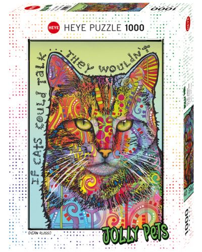 Puzzle Heye de 1000 piese - Daca pisicile puteau sa vorbeasca - 1