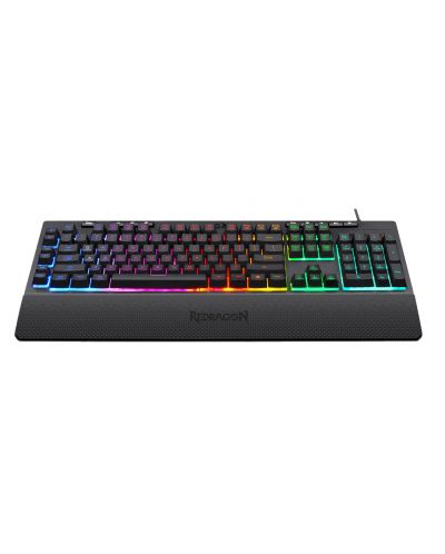 Tastatura pentru jocuri Redragon - Shiva, RBG, negru 