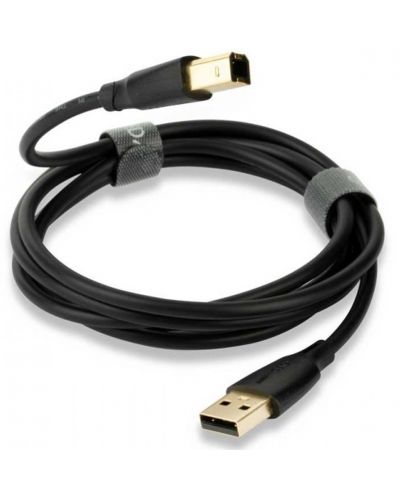 Cablu QED - Connect QE8217, USB-A/USB-B, 1.5m, negru - 1