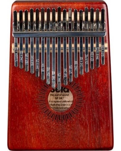 Kalimba, instrument muzical Sela - 17 Mahogany, roșu - 1