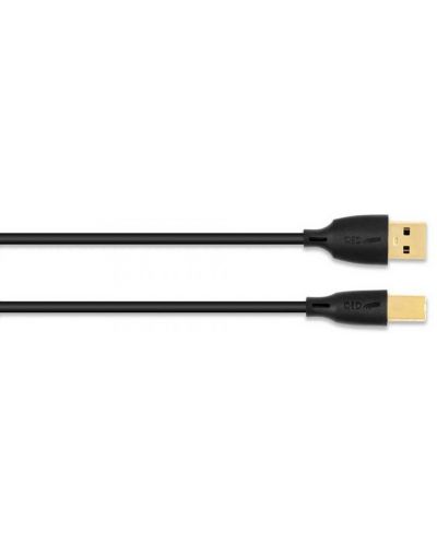 Cablu QED - Connect QE8214, USB-A/USB-B, 0.75m,negru - 2