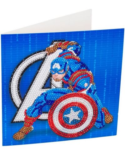 Craft Buddy Diamond Tapestry Card - Captain America - 2