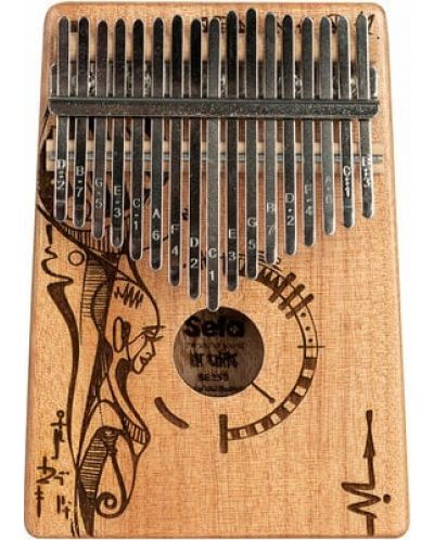 Kalimba, instrument muzical Sela - 17 Peaceful Mind, maro - 1