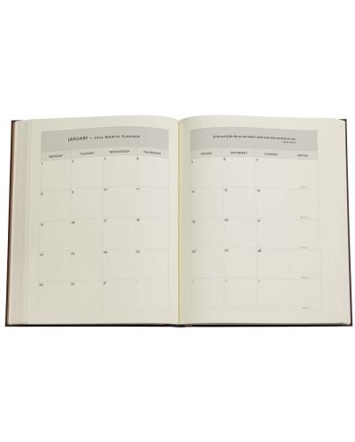 Carnețel cu calendar Paperblanks Arabica - 18 х 23 cm, 112 de foi, 2024 - 4
