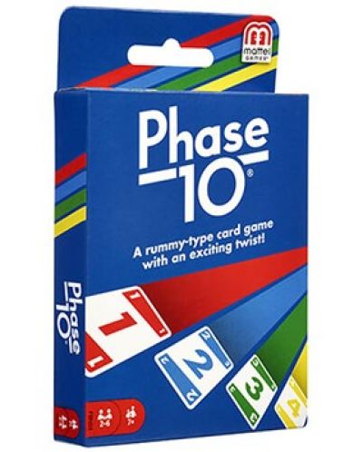 Carti de joc Mattel - Uno, Phase 10 - 1