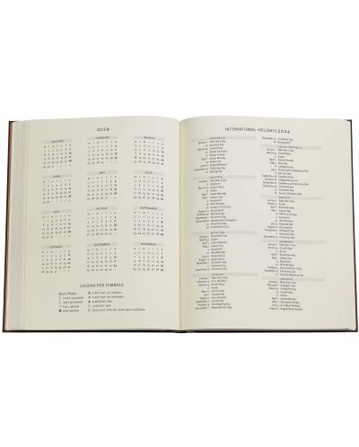 Calendar-agenda Paperblanks Arabica - Verso, 18 x 23 cm, 80 pagini, 2024 - 6
