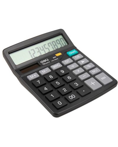 Calculator Deli Easy - E837, 12 dgt, negru - 3