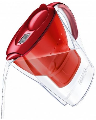 Cană de filtrare apă BRITA - Marella Cool Memo, 2.4l, roşie - 2