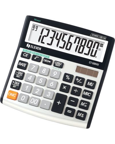 Calculator Eleven - CT-500VII, desktop, 10 cifre, alb/negru, alb/negru - 1