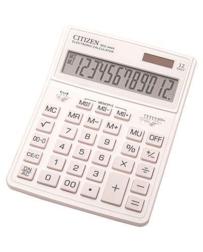 Calculator Citizen - SDC-444XR, 12 cifre, alb - 1