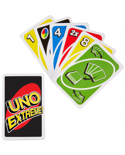 Carti de joc UNO Extreme - Cu dispozitiv de impartire a cartilor - 2