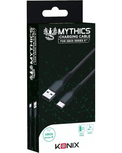Konix - Mythics Play & Charge Cable 3 m (Xbox Series X/S) - 1