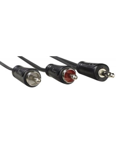 Cablu Hama - 3,5 mm/2x RCA, 1,5 m, negru - 2