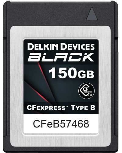 Card de memorie Delkin - 150GB, BLACK, CFexpress Type B, negru - 1