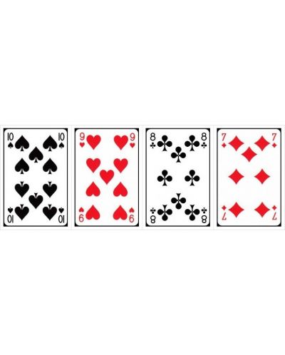 Carti pentru joc Piatnik - model  Bridge-Poker-Whist, maro - 5