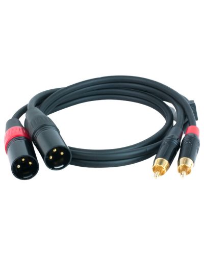 Cablu Master Audio - RCA930/1, 2x RCA/2х XLR, 1m, negru - 1