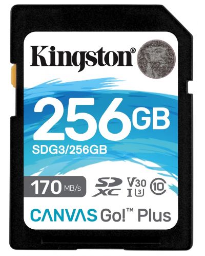 Card de memorie Kingston - Canvas Go! Plus, 256GB, SDXC, Class 10
