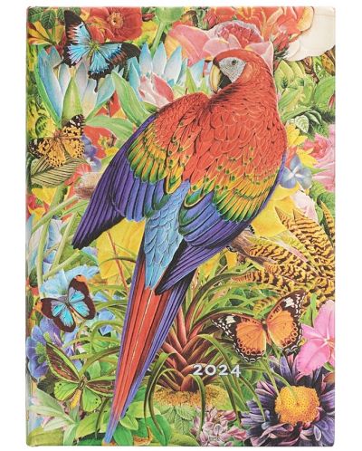 Calendar-agenda Paperblanks Tropical Garden - Vertical, 80 pagini, 2024 - 1