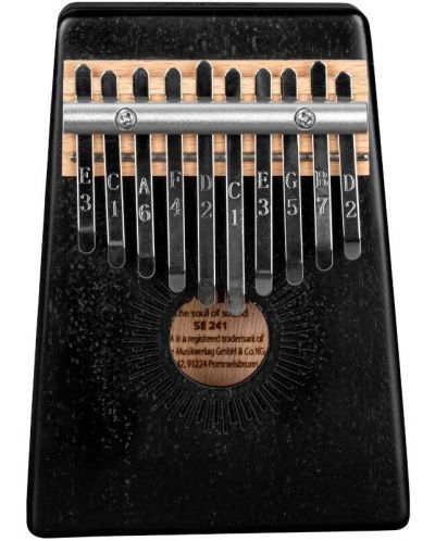Kalimba, instrument muzical Sela - 10 Mahogany, negru - 1