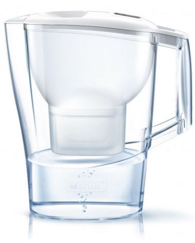 Cană de filtrare apă BRITA - Aluna Cool Memo, 2,4 l, albă - 2