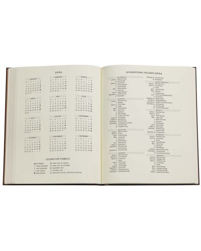 Calendar-carnețel  Paperblanks Anemone - 18 х 23 cm, 88 de coli, 2024 - 5