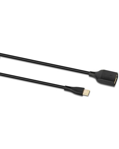Cablu QED - Connect QE8191, USB-A/USB-C, 0.15m, negru - 2