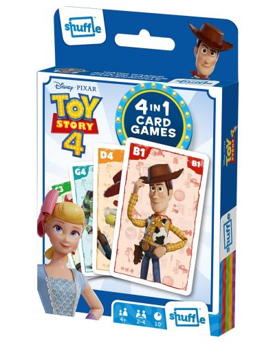 Cărți de joc Cartamundi - Toy Story, 4 în 1 - 1