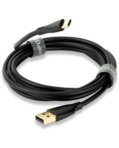 Cablu QED - Connect QE8187, USB-C/USB-A, 1.5m, negru - 1