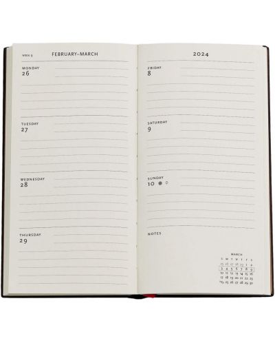Calendar-carnețel Paperblanks Granada Turquoise - Ultra Horizontal, 18 x 23 cm, 80 de coli, 2024 - 4