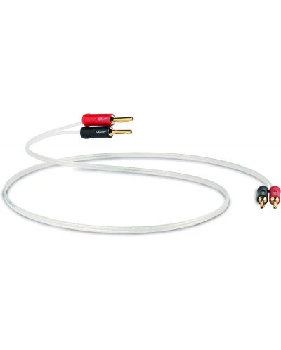 Cablu pentru boxe QED - Performance Silver Micro, 4x RCA, 1 m, alb - 1