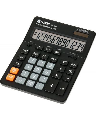 Calculator Eleven - SDC-554S, de birou, 14 cifre, negru - 1