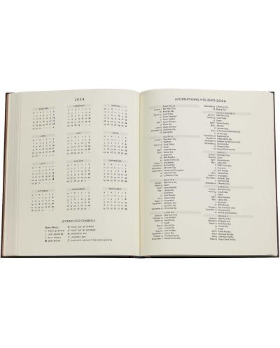 Calendar-carnețel Paperblanks Granada Turquoise - Ultra, 18 x 23 cm, 80 de coli, 2024 - 6