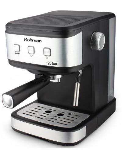 Maşină de cafea Rohnson - R-987, 20 bar, 1.5 l, neagră/argintie - 3