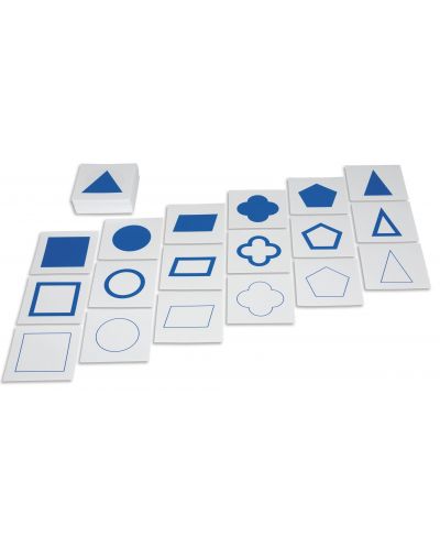 Acool Toy Cards - Cu forme geometrice pentru cabinetul de geometrie Montessori	 - 1