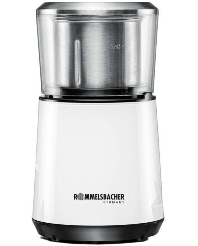 Râșniță de cafea ROMMELSBACHER - RO EKM 125, 200W, 50g, albă/argintiu - 1