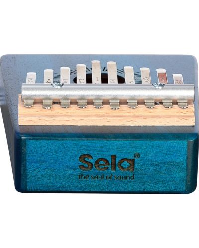 Kalimba, instrument muzical Sela - 10 Mahogany, albastru - 5