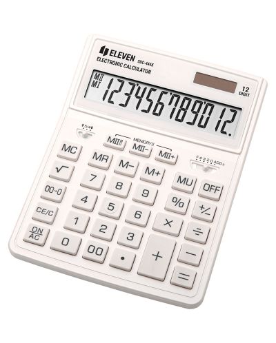 Calculator Eleven - SDC-444XRWHE, 12 cifre, alb - 1