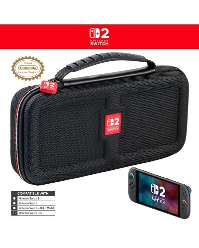 Nacon - Husă de călătorie Game Traveler Deluxe, neagră (Nintendo