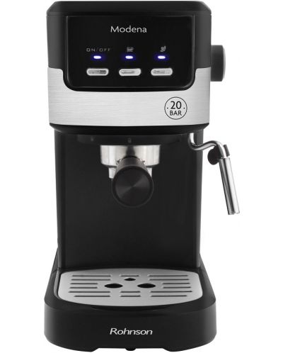 Maşină de cafea Rohnson - R-98010 Slim, 20 bar, 1.2l, neagră/argintie - 1