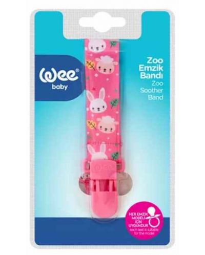 Suzeta curea Wee Baby - Zoo, roz - 2